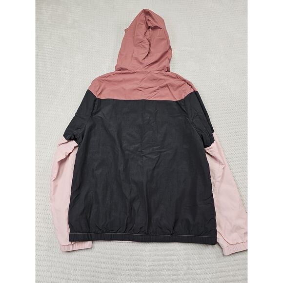 Victorias Secret Pink Jacket Womens XS Color Block Wind Breaker Full Zip Hooded - Picture 6 of 7